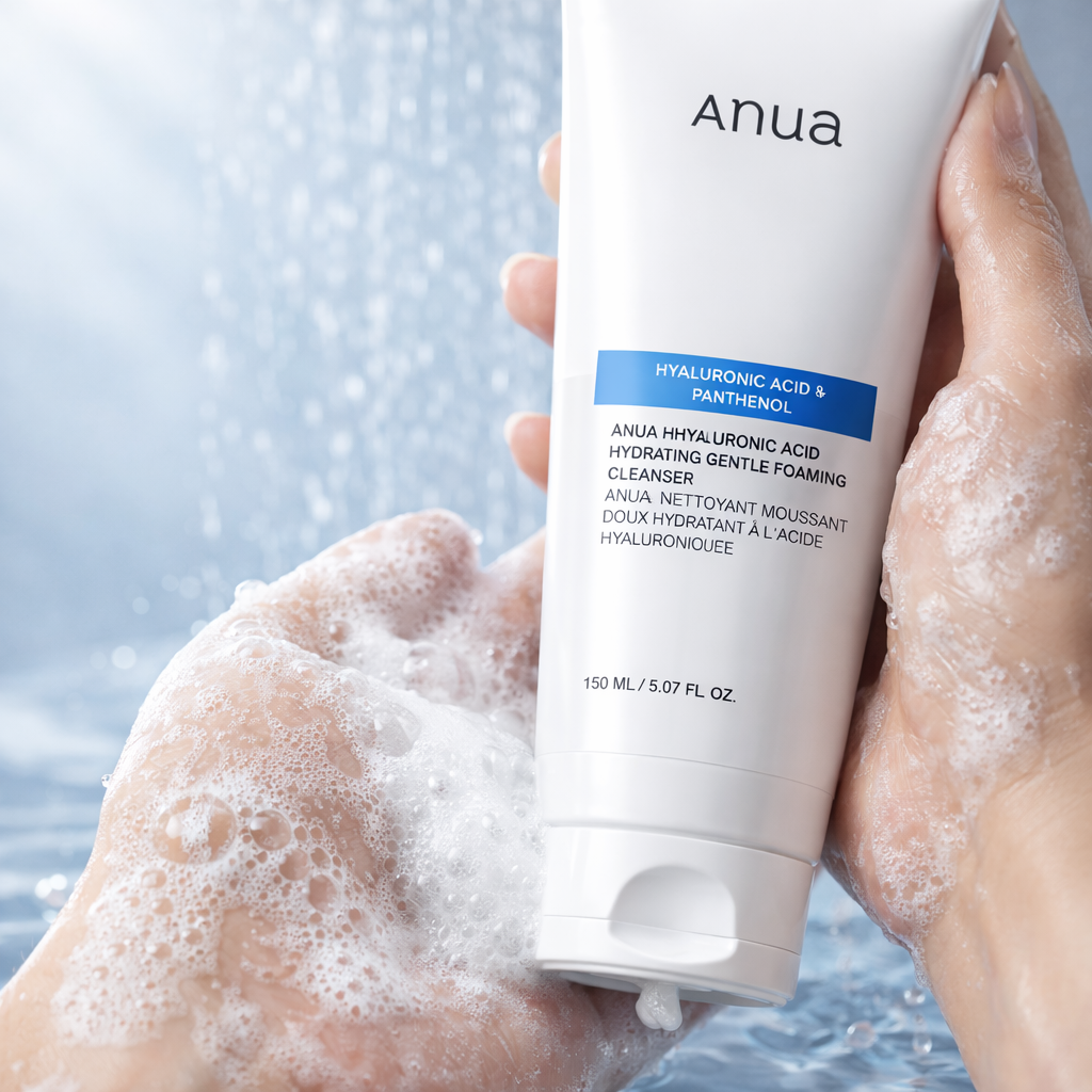 Anua - Nettoyant Moussant Doux Hydratant aux 8 Acides Hyaluroniques - 150 ml
