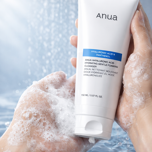 Anua - Nettoyant Moussant Doux Hydratant aux 8 Acides Hyaluroniques - 150 ml