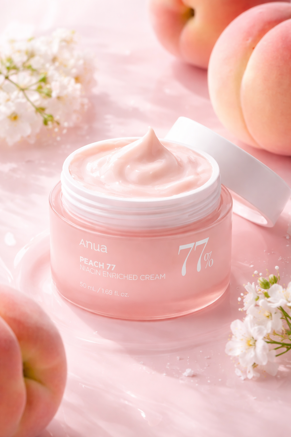 Anua - Crème Éclat à 77% d’Extrait de Pêche et Niacinamide - 50 ml