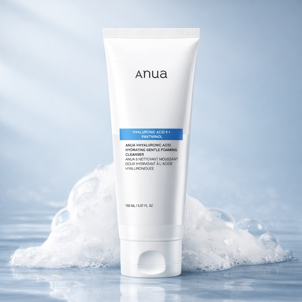Anua - Nettoyant Moussant Doux Hydratant aux 8 Acides Hyaluroniques - 150 ml