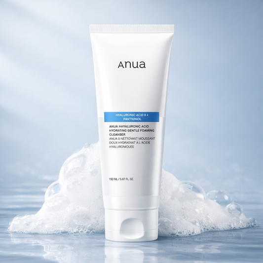 Anua - Nettoyant Moussant Doux Hydratant aux 8 Acides Hyaluroniques - 150 ml